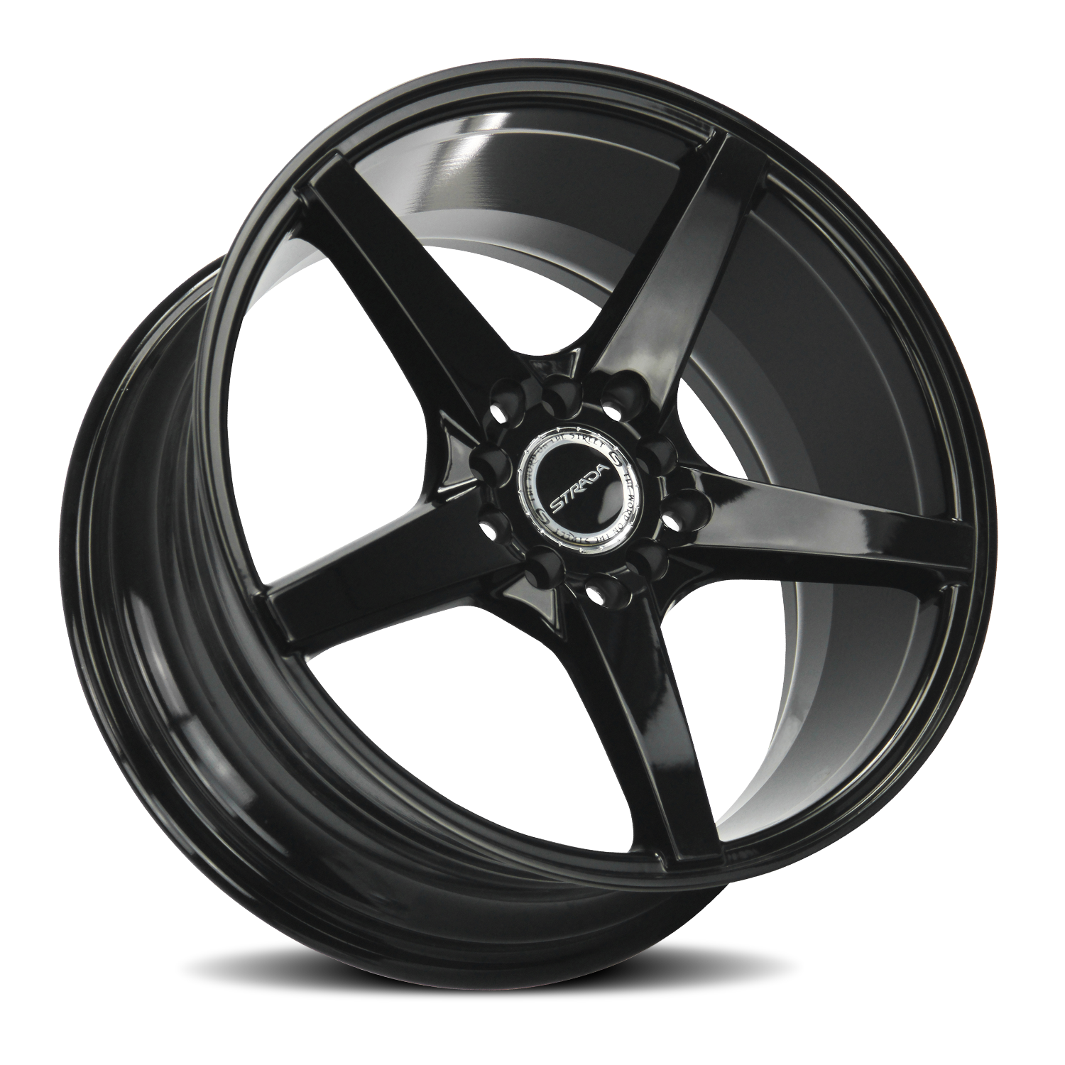 STRADA S35 PERFETTO 20X8.5 35MM 5X112 ALL GLOSS BLACK | S35051235GB ...