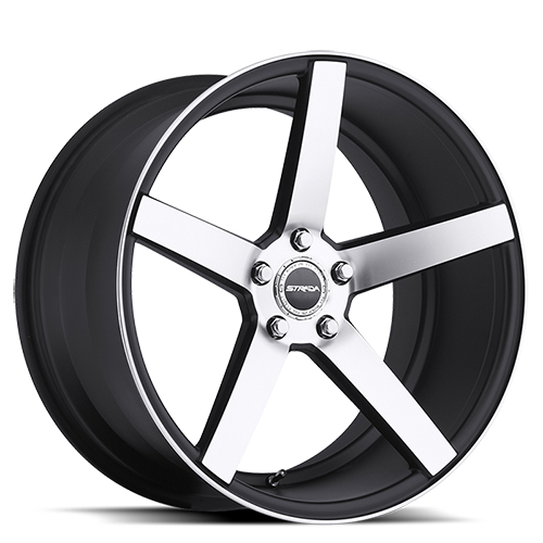 STRADA S35 PERFETTO 20X8.5 35MM 5X108 GLOSS BLACK MACHINED | S35050835GBM