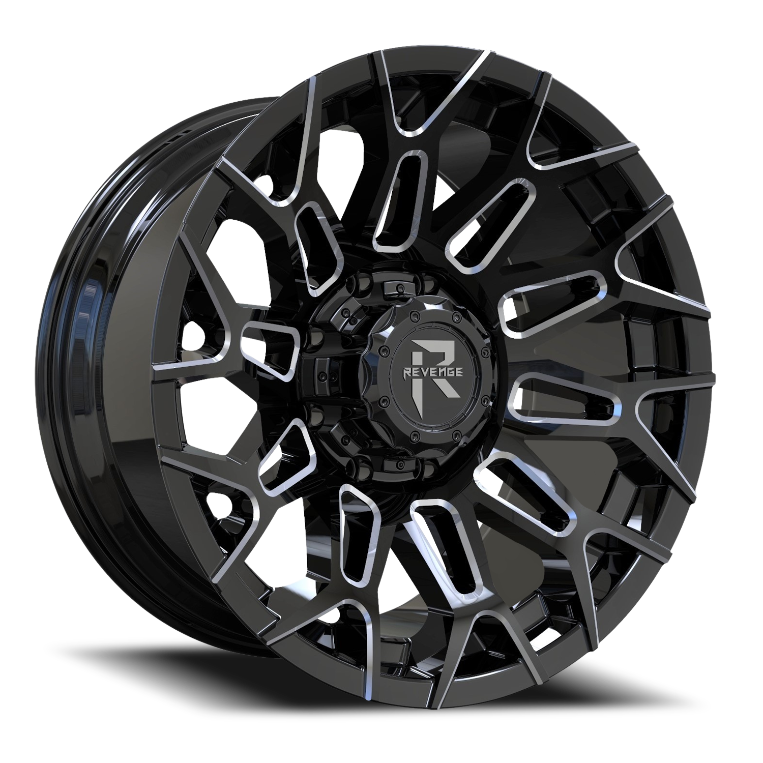 REVENGE OFFROAD RV203 20X10 -19 6X135/6X139.7 BLACK MILLED