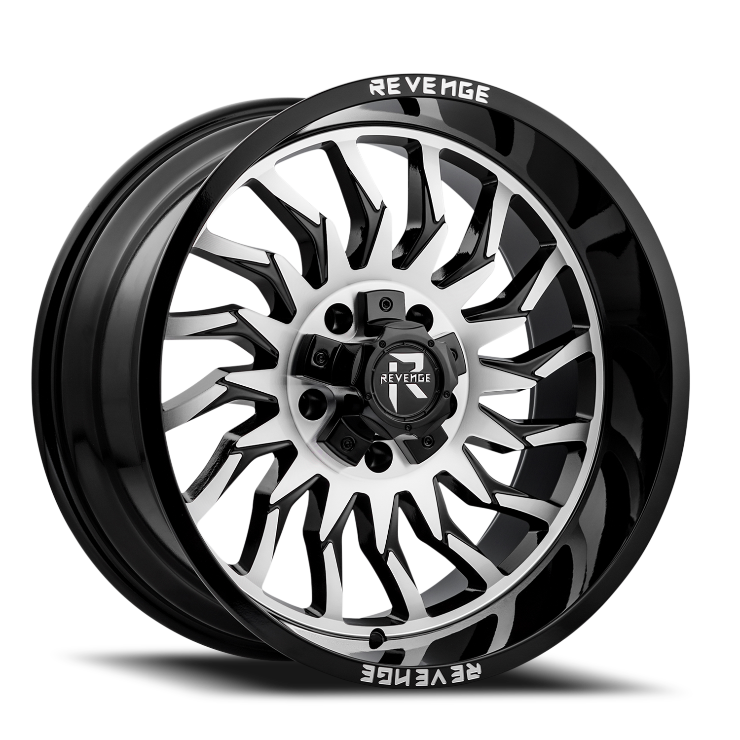 REVENGE OFFROAD RV204 20X10 -19 6X135/6X139.7 BLACK MACHINED