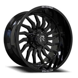 REVENGE OFFROAD RV204 20X10 -19 6X135/6X139.7 GLOSS BLACK