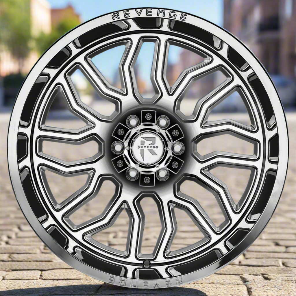 4 NEW 20X10 REVENGE OFFROAD RV205 6X135/6X139.7 -19 CHROME FORD,CHEVY,GMC