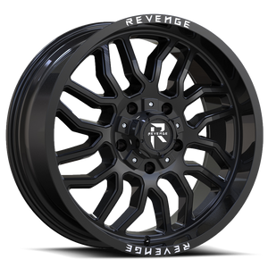 REVENGE OFFROAD RV205 20X10 -19 6X135/6X139.7 GLOSS BLACK