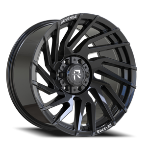 REVENGE OFFROAD RV207 20X10 -19 6X135/6X139.7 GLOSS BLACK RIVETS