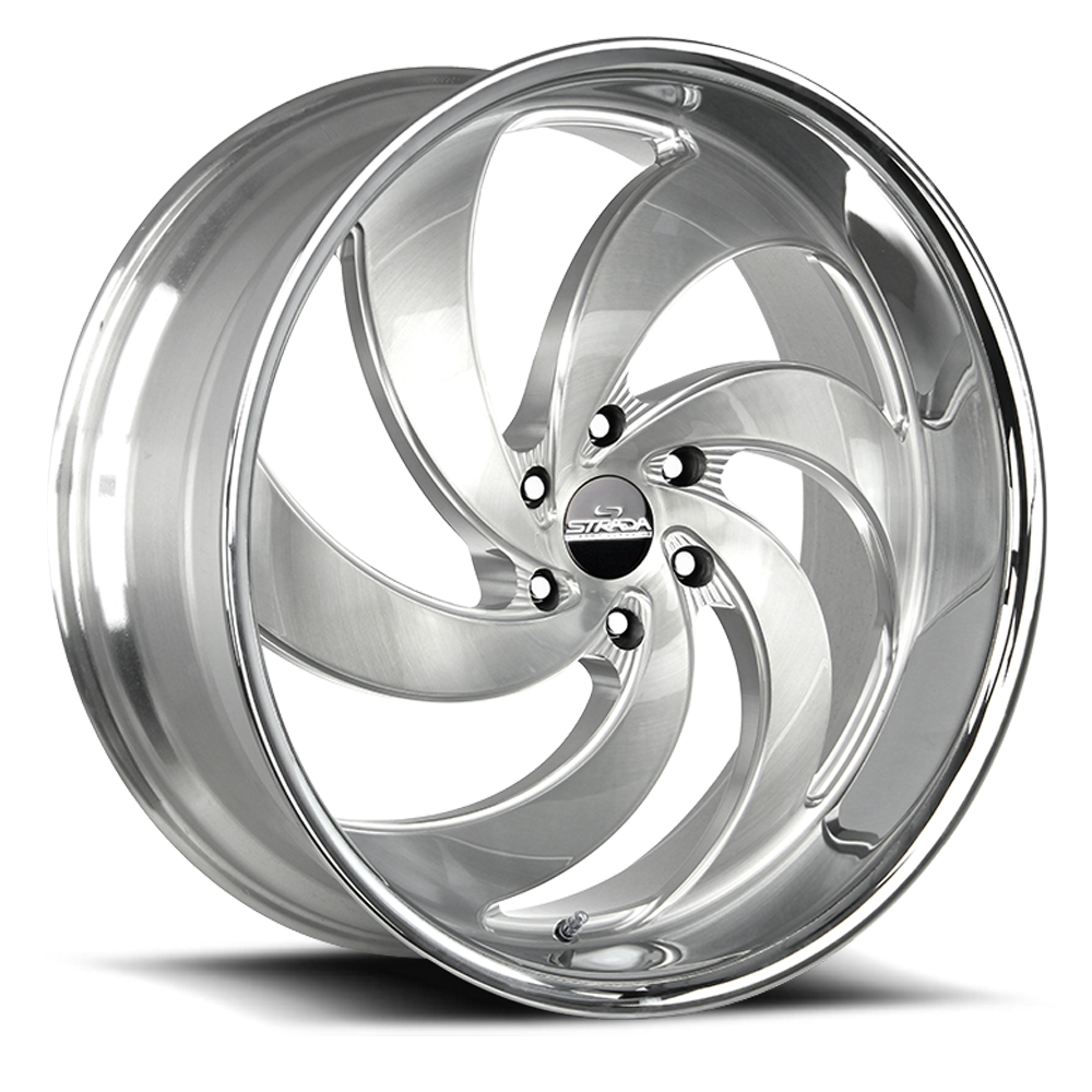 STRADA STREET CLASSICS C06 RETRO 6 26X10 18MM 5X139.7 BRUSHED FACE SILVER MILLED SS | C06653918BFSMLSS