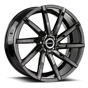 STRADA S41 SEGA 22X9 35MM 5X114.3 ALL GLOSS BLACK | S41251435GB