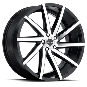 STRADA S41 SEGA 22X9 15MM 5X115 GLOSS BLACK MACHINED | S41251515GBM