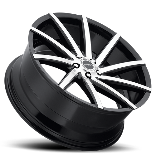 STRADA S41 SEGA 22X9 15MM 5X115 GLOSS BLACK MACHINED | S41251515GBM