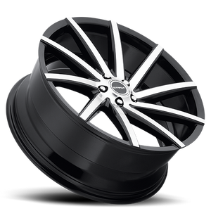 STRADA S41 SEGA 22X9 15MM 5X115 GLOSS BLACK MACHINED | S41251515GBM