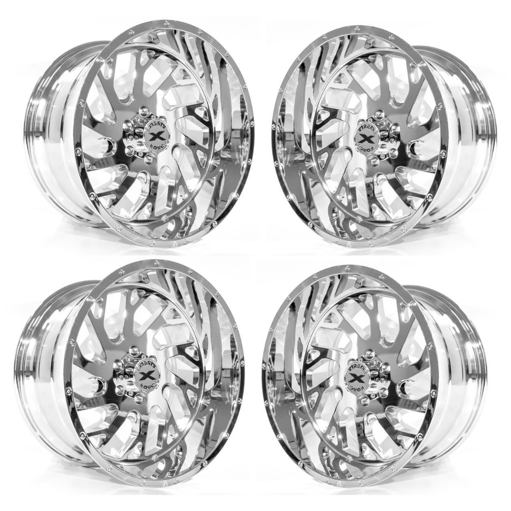 4 New 20x10 Xtreme Force XF-8 -19 Chrome 5x127 (5x5) JEEP Wrangler - JEEP Gladiator