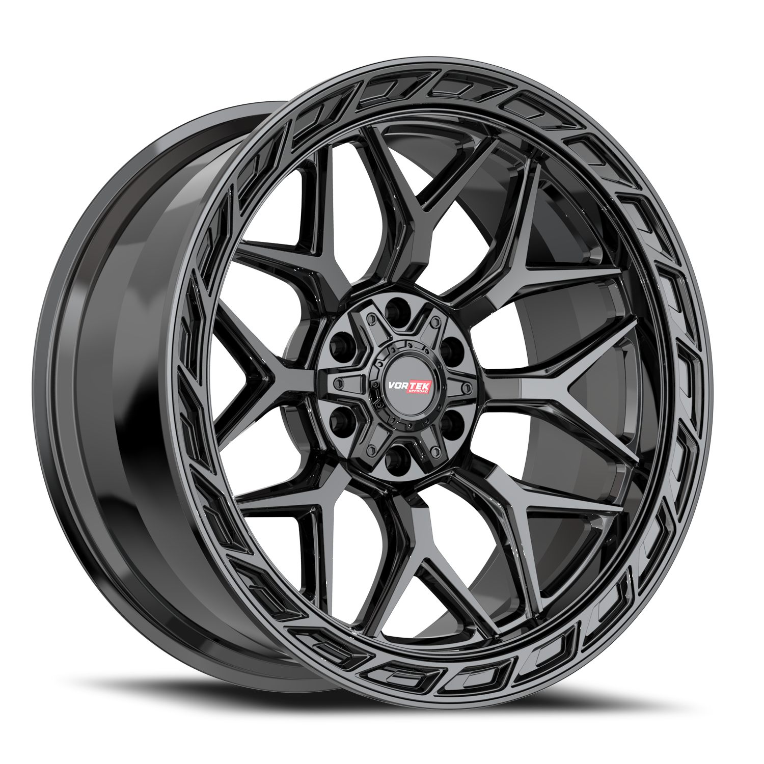 VORTEK VRP-504 20X10 -18 6X135/6X139.7 GLOSS BLACK