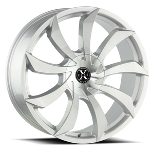 XCESS X01 X01 22X9 35MM 5X108/5X114.3 BRUSHED FACE SILVER | X01250435BFS