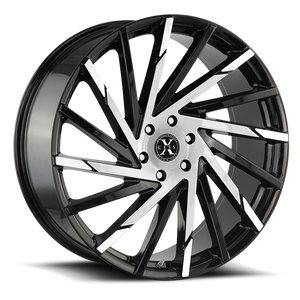 XCESS X02 X02 22X9 35MM 5X114.3 GLOSS BLACK MACHINED | X02251435GBM