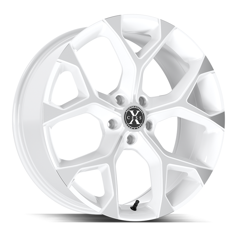 XCESS X05 5 FLAKE 20X8.5 35MM 5X114.3 WHITE MACHINED | X05051435WM