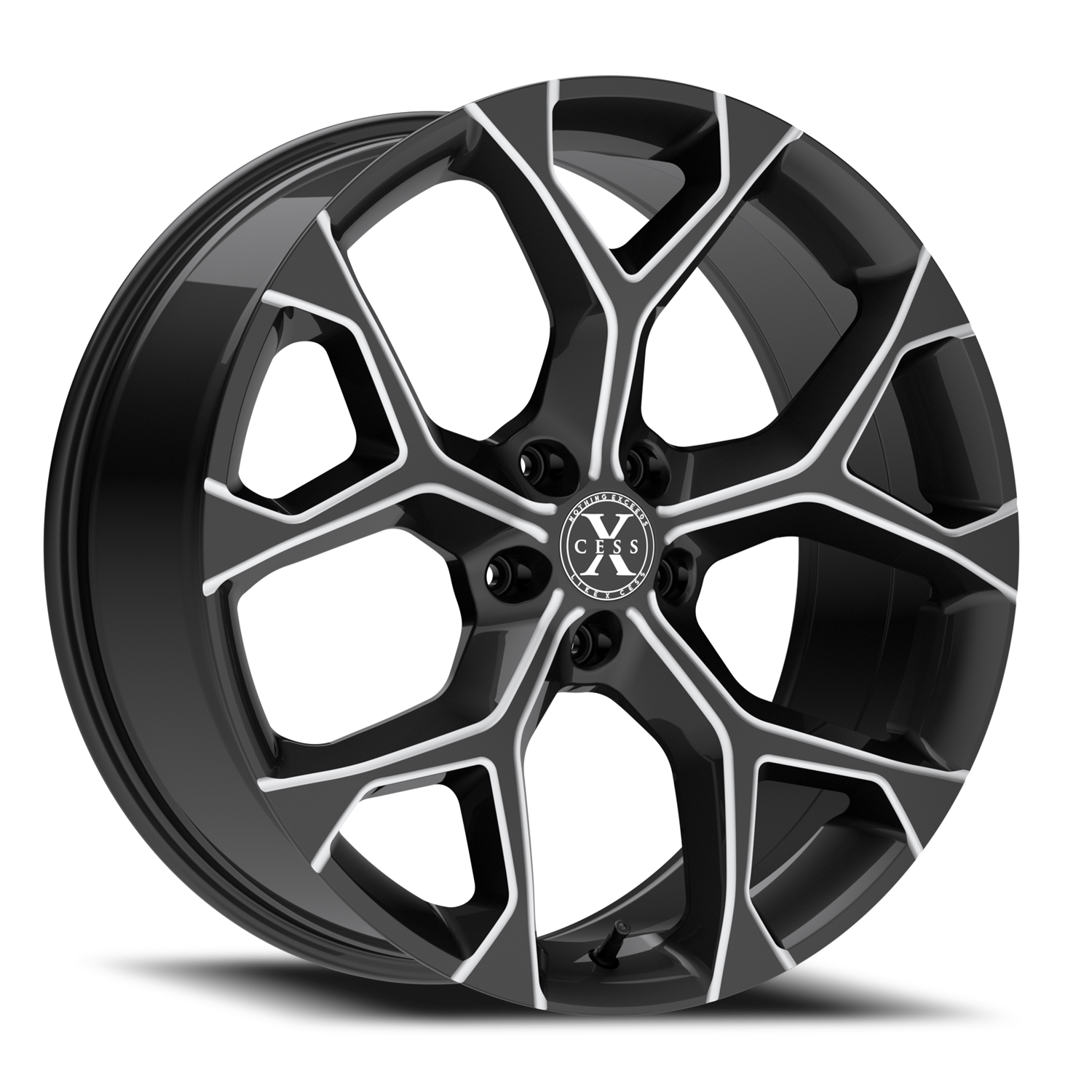 XCESS X05 5 FLAKE 22X9 35MM 5X120 GLOSS BLACK MILLED | X0529052035GBML