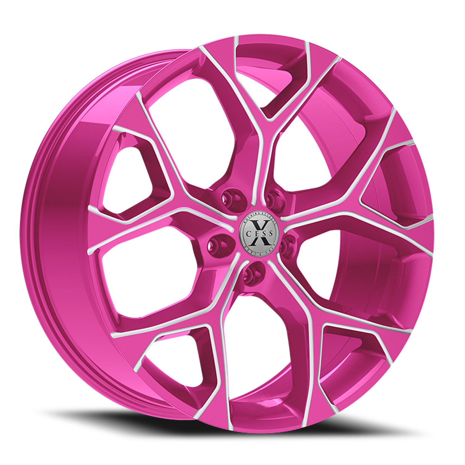 XCESS X05 5 FLAKE 20X8.5 35MM 5X114.3 CANDY PINK MILLED | X05051435PKML