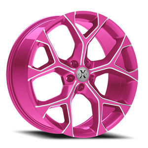 XCESS X05 5 FLAKE 20X8.5 35MM 5X114.3 CANDY PINK MILLED | X05051435PKML