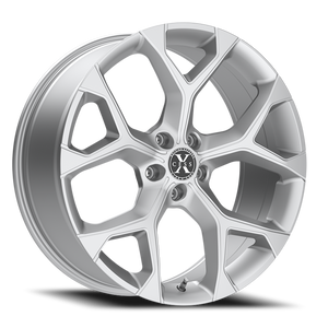 XCESS X05 5 FLAKE 24X9 15MM 5X115 SILVER MACHINED | X0549051515SM