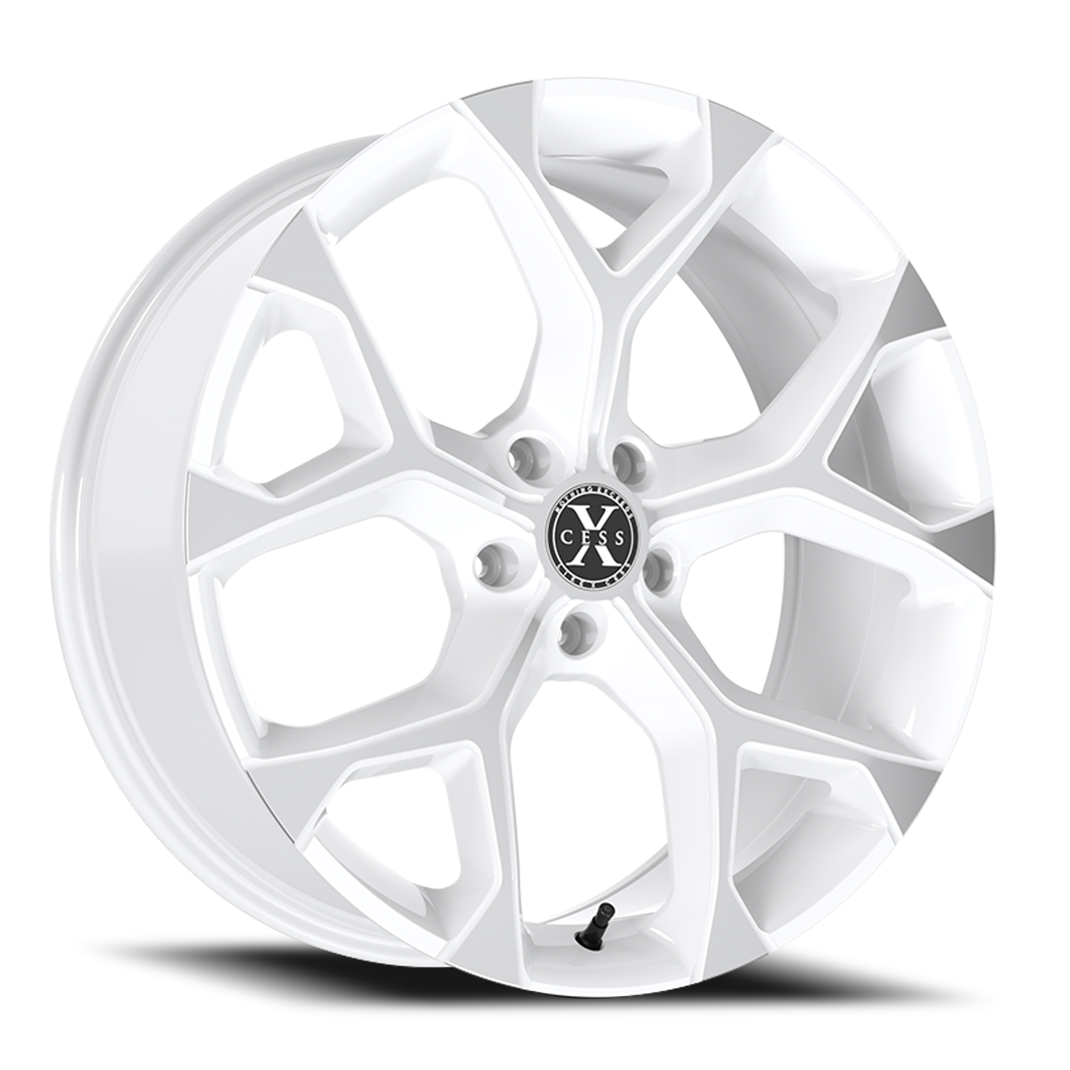 XCESS X05 5 FLAKE 22X9 35MM 5X114.3 WHITE MACHINED | X0529051435WM