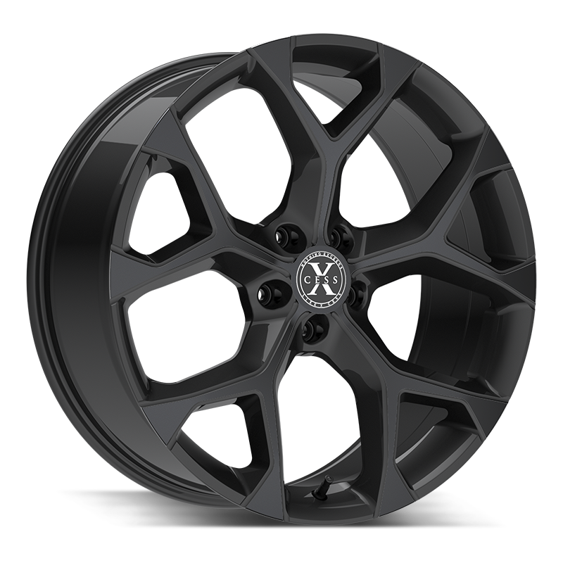 XCESS X05 5 FLAKE 24X9 35MM 5X114.3 ALL GLOSS BLACK | X0549051435GB