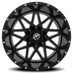 XF OFF-ROAD XF-211 20X10 -12 8X165.1/8X170 GLOSS BLACK & MACHINED