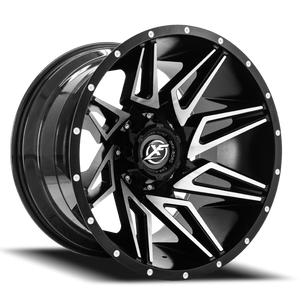 XF OFF-ROAD XF-218 20X10 -12 6X135/6X139.7 GLOSS BLACK & MACHINED