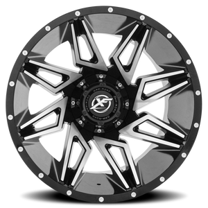 XF OFF-ROAD XF-218 20X10 -24 5X127/5X139.7 GLOSS BLACK & MACHINED