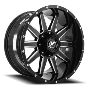 XF OFF-ROAD XF-219 20X9 0 5X139.7/5X150 GLOSS BLACK & MILLED