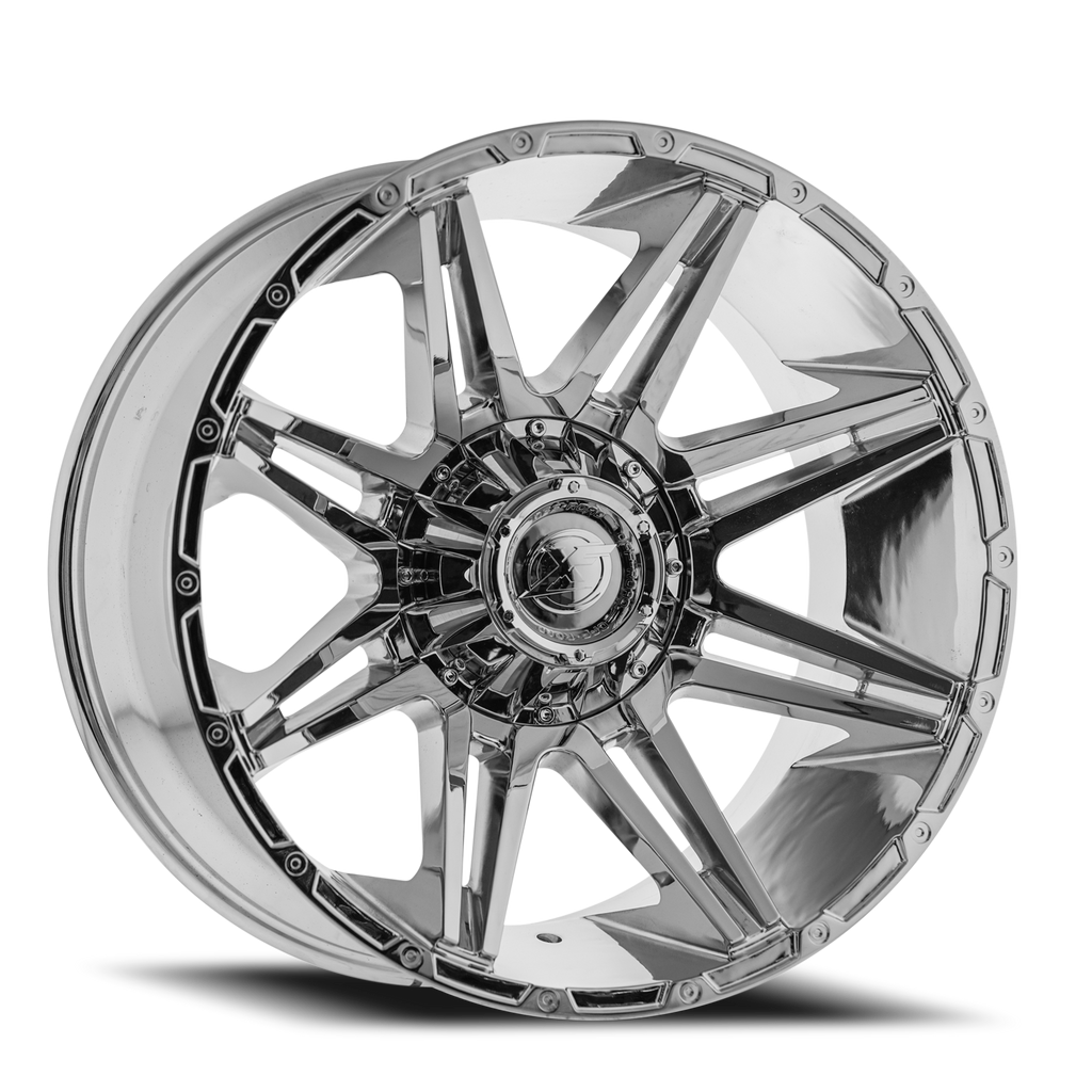 XF OFF-ROAD XF-220 22X12 -44 8X165.1/8X180 CHROME