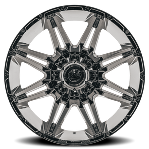 XF OFF-ROAD XF-220 22X10 -24 8X165.1/8X170 CHROME