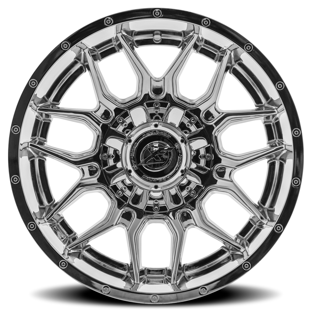 XF OFF-ROAD XF-222 20X12 -44 8X165.1/8X180 CHROME