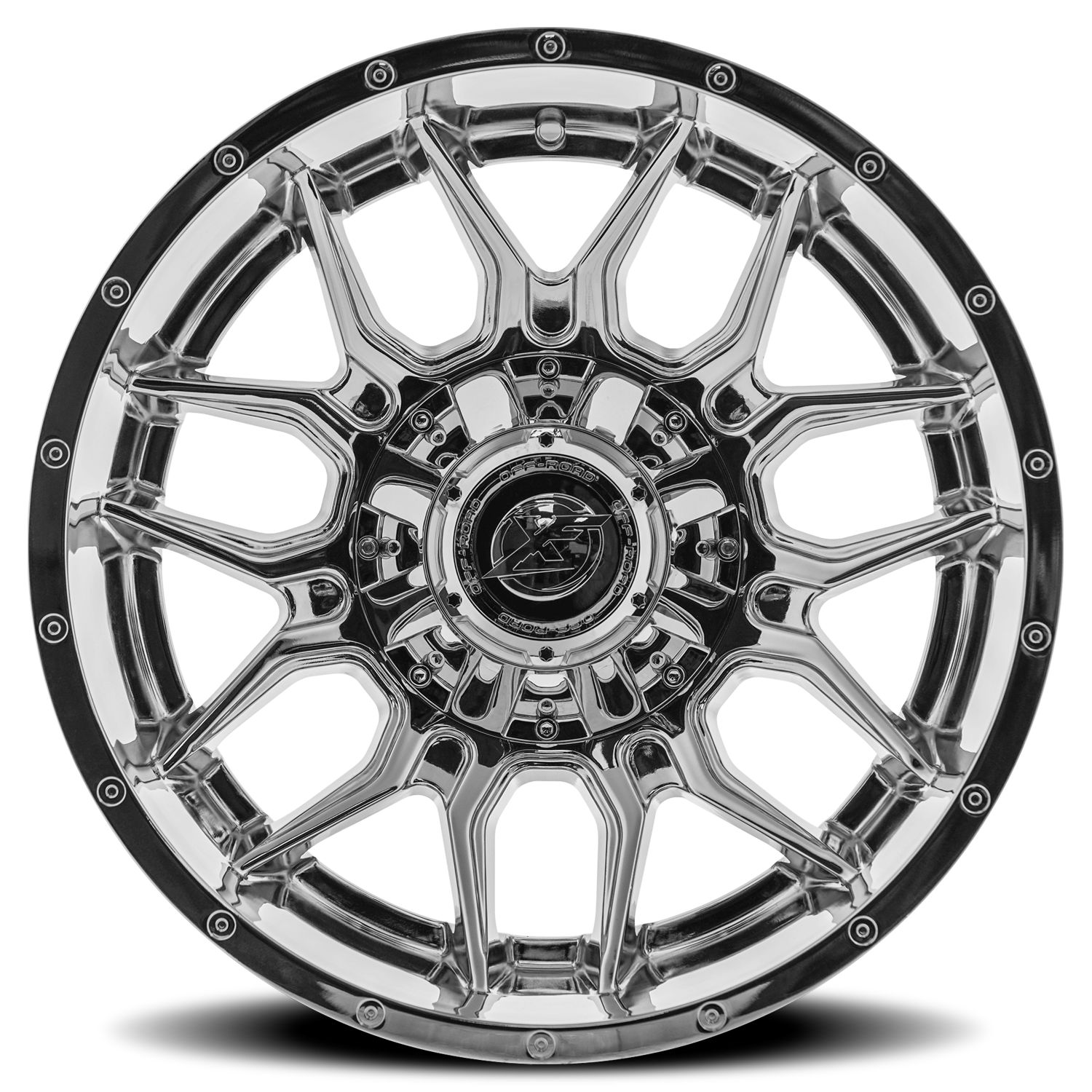 XF OFF-ROAD XF-222 20X12 -44 8X165.1/8X180 CHROME