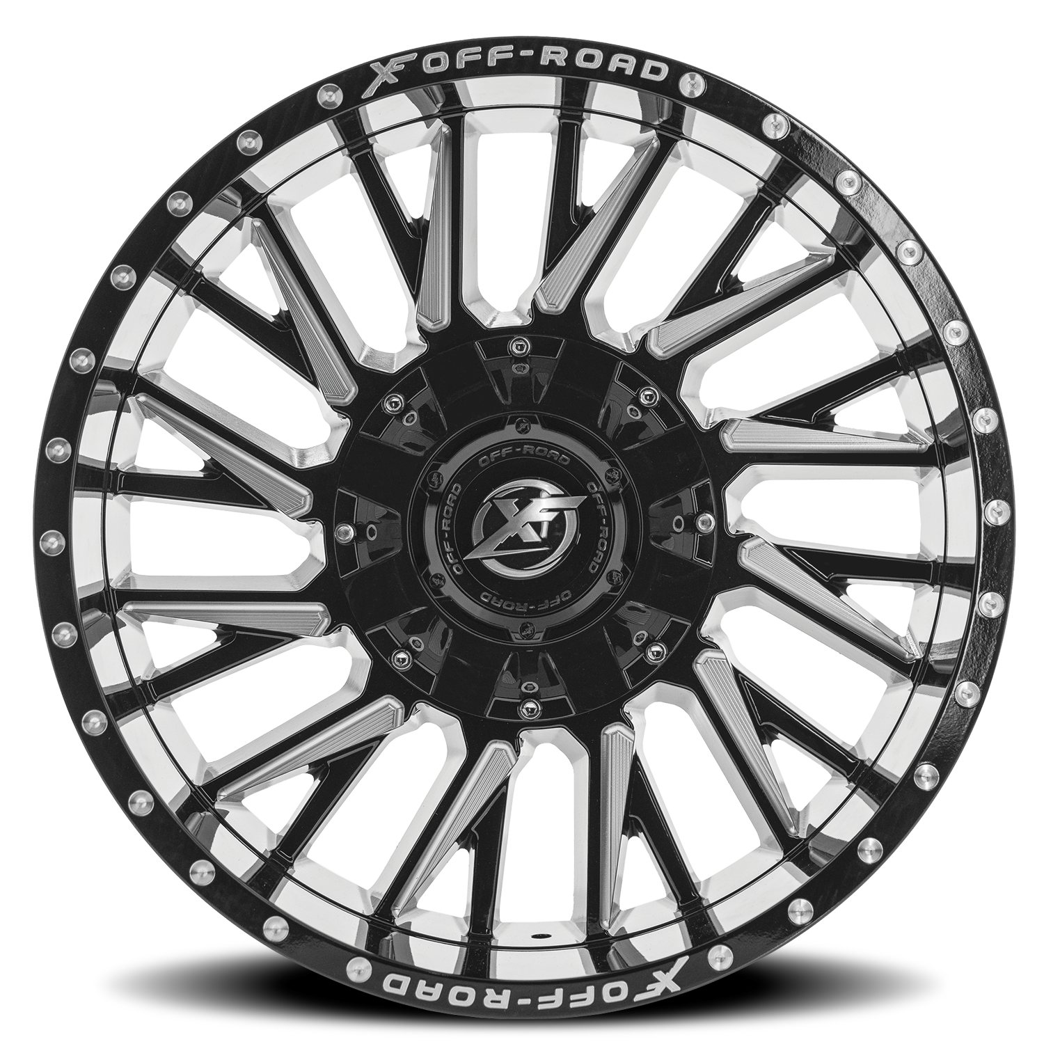 XF OFF-ROAD XF-226 20X10 -24 5X127/5X139.7 GLOSS BLACK & MILLED