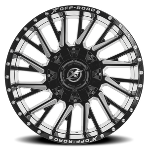 XF OFF-ROAD XF-226 24X14 -76 5X139.7/5X150 GLOSS BLACK & MILLED