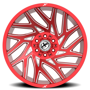 XF OFF-ROAD XF-229 22X10 -24 6X135/6X139.7 ANODIZED RED & MILLED