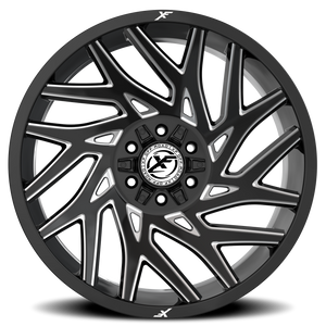 XF OFF-ROAD XF-229 20X10 -12 5X127/5X139.7 GLOSS BLACK & MILLED