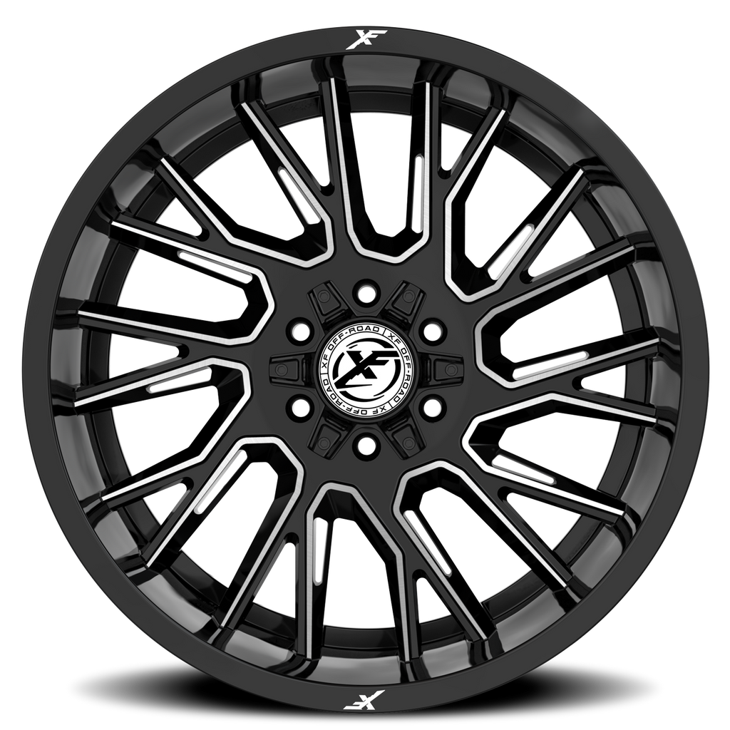 XF OFF-ROAD XF-230 18X9 0 5X127/5X139.7 GLOSS BLACK & MACHINED