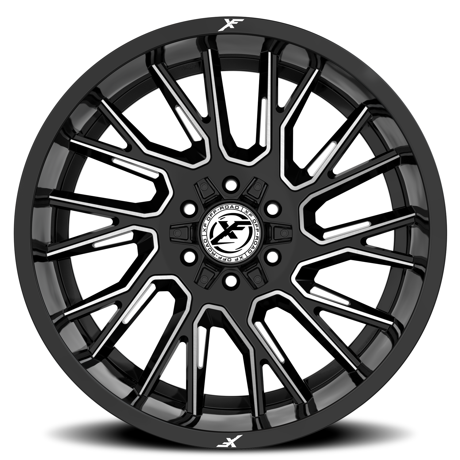 XF OFF-ROAD XF-230 18X9 0 5X127/5X139.7 GLOSS BLACK & MACHINED