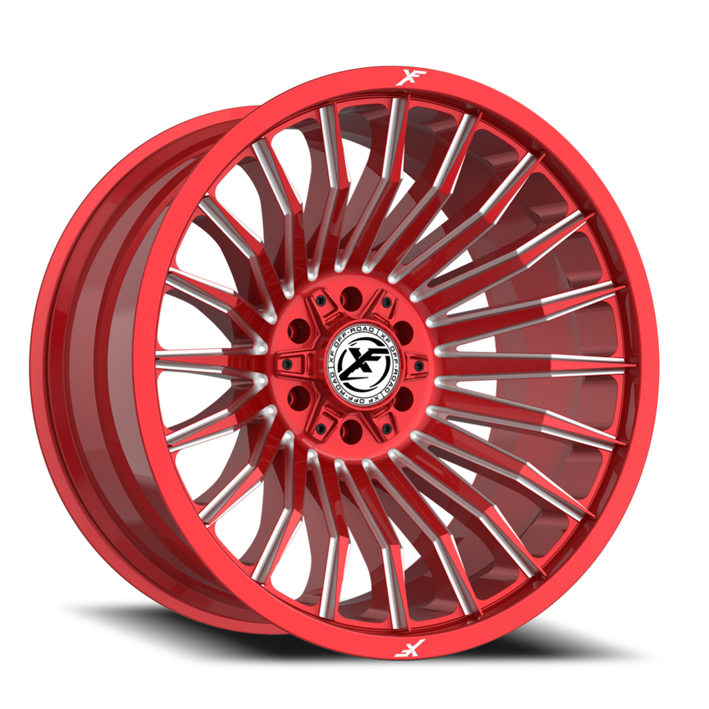 XF OFF-ROAD XF-231 22X12 -44 5X127/5X139.7 ANODIZED RED & MILLED