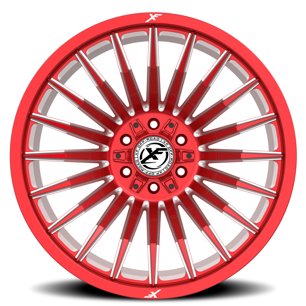 XF OFF-ROAD XF-231 20X10 -12 5X127/5X139.7 ANODIZED RED & MILLED