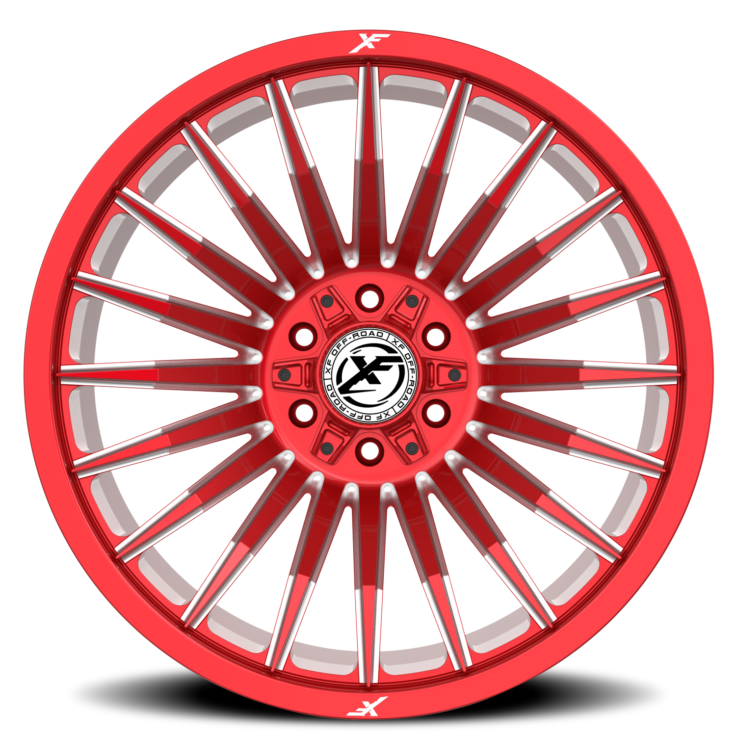 XF OFF-ROAD XF-231 20X10 -12 5X127/5X139.7 ANODIZED RED & MILLED