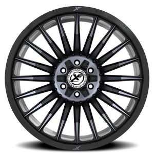 XF OFF-ROAD XF-231 20X10 -24 5X127/5X139.7 GLOSS BLACK & MACHINED TITANIUM DOUBLE DARK TINT