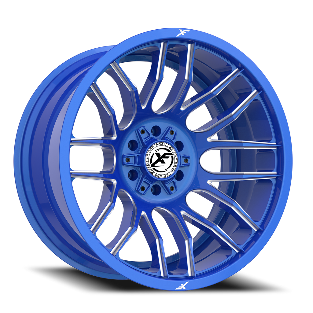 XF OFF-ROAD XF-232 20X10 -24 6X135/6X139.7 ANODIZED BLUE & MILLED