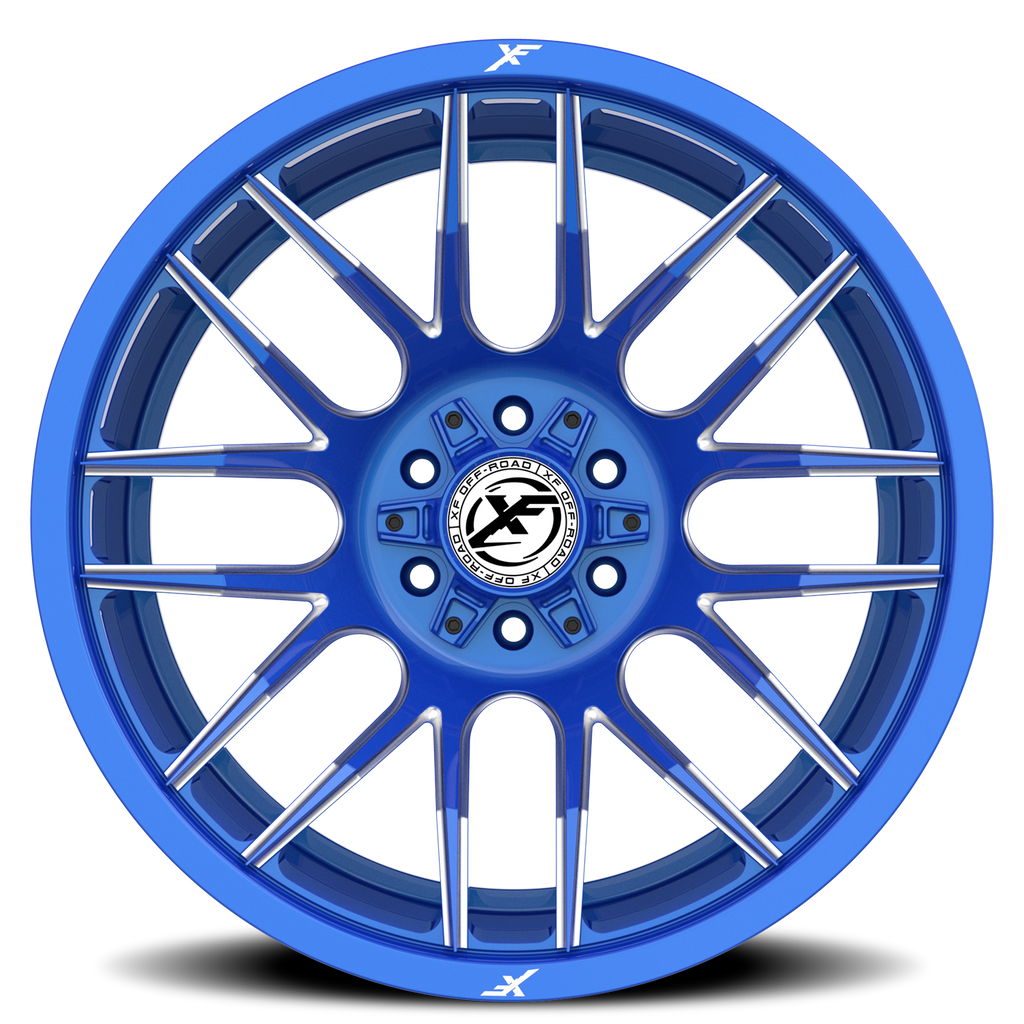 XF OFF-ROAD XF-232 26X14 -76 5X127/5X139.7 ANODIZED BLUE & MILLED