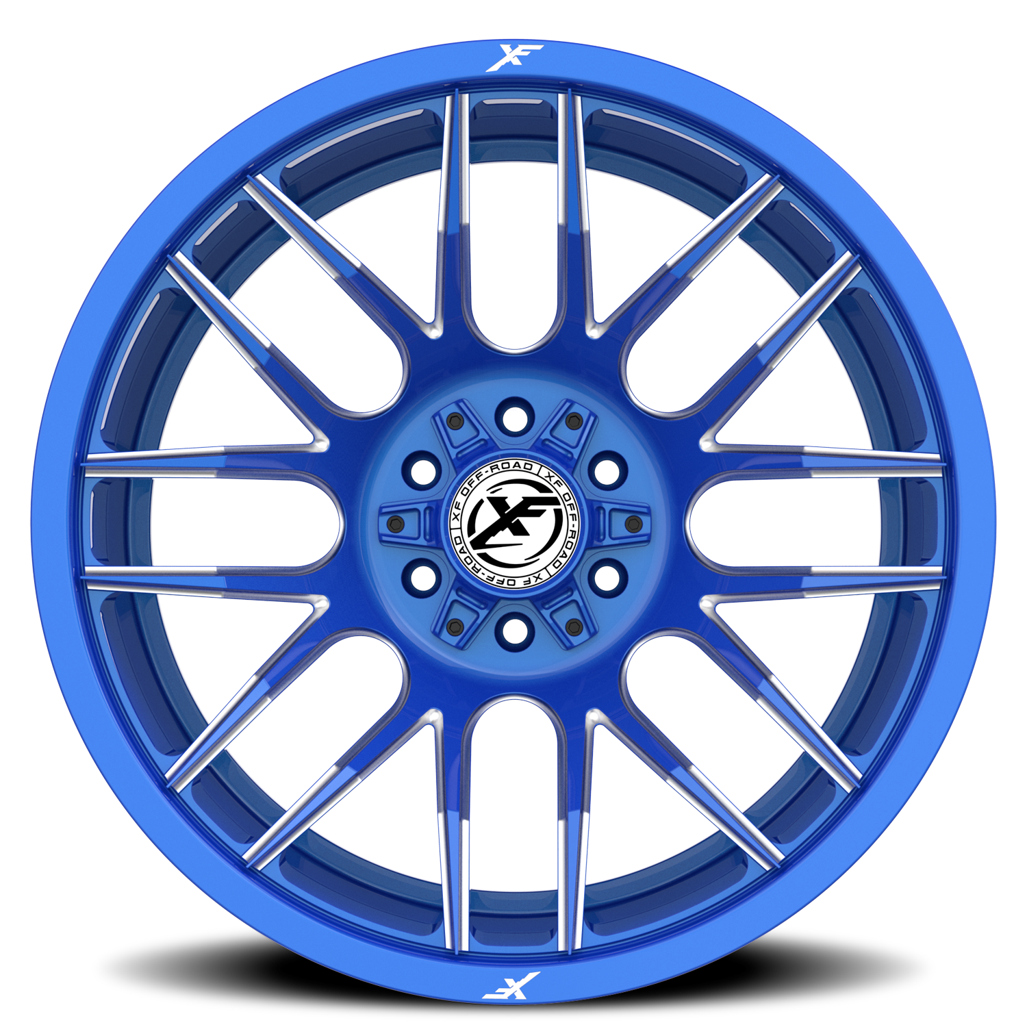 XF OFF-ROAD XF-232 26X14 -76 5X127/5X139.7 ANODIZED BLUE & MILLED