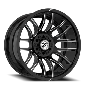 XF OFF-ROAD XF-232 17X9 0 5X127/5X139.7 GLOSS BLACK & MILLED