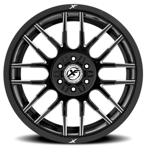 XF OFF-ROAD XF-232 17X9 12 5X127/5X139.7 GLOSS BLACK & MILLED