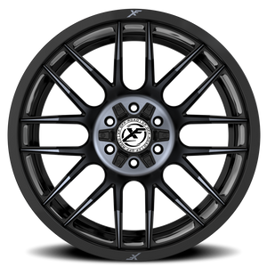 XF OFF-ROAD XF-232 20X9 0 6X135/6X139.7 GLOSS BLACK & MACHINED TITANIUM DOUBLE DARK TINT