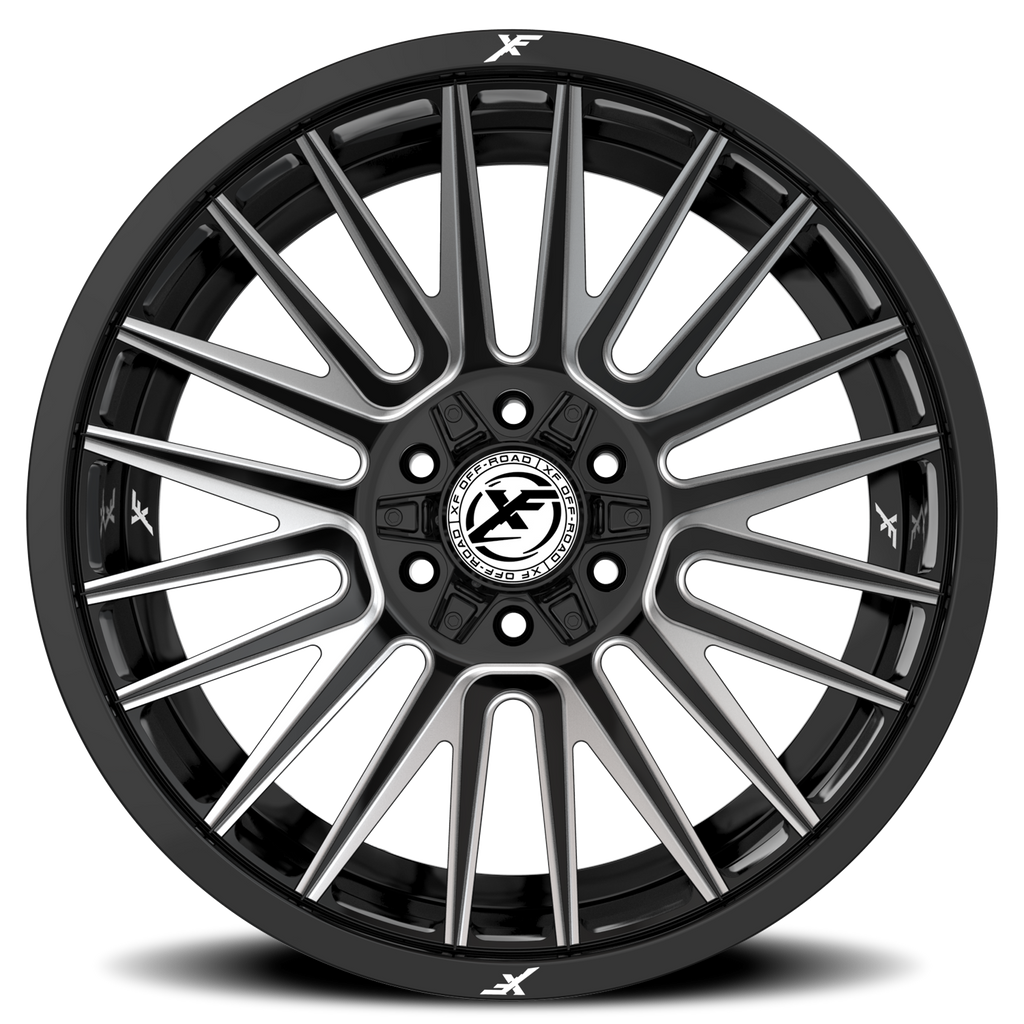 XF OFF-ROAD XF-234 18X9 12 6X135/6X139.7 GLOSS BLACK & MILLED