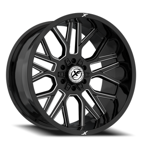 XF OFF-ROAD XF-235 20X10 -12 6X135/6X139.7 GLOSS BLACK & MILLED